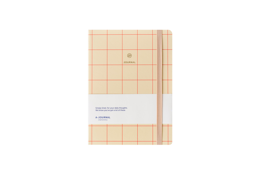 A-Journal Notebook Checkered Red