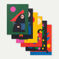 Postcards set of 6  (variation Friends)