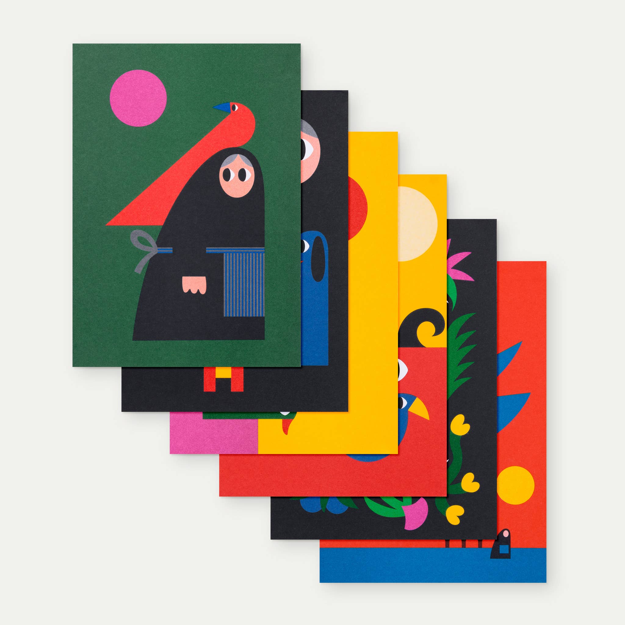 Postcards set of 6  (variation Friends)