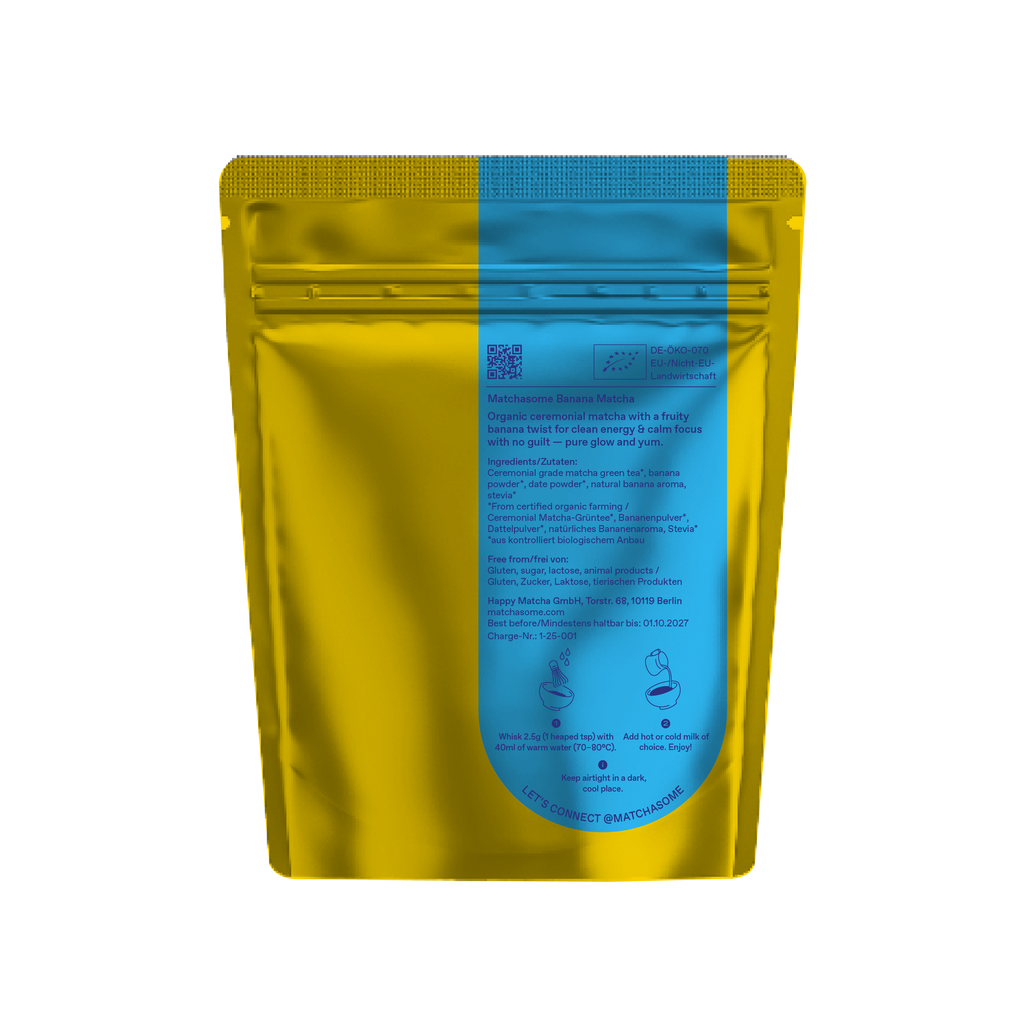 Organic Ceremonial Banana Matcha 40g